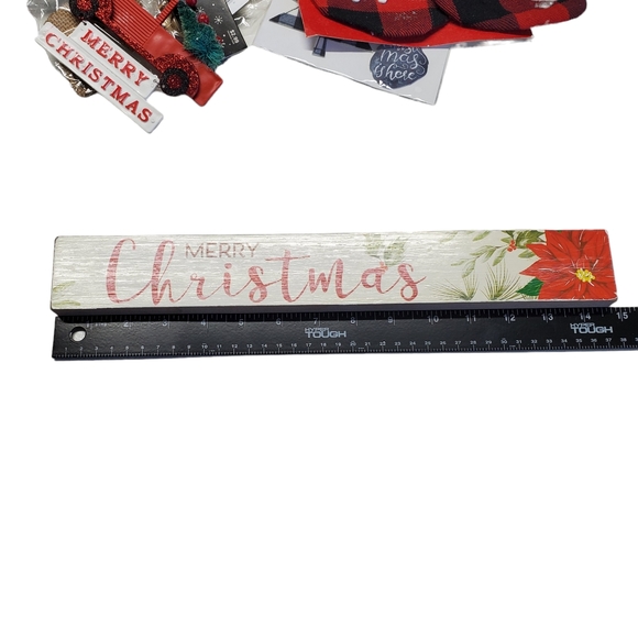 NWT Christmas Bundle Decorations /Crafts Red Truck Theme - Picture 3 of 15